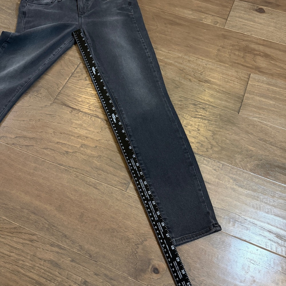 Paige Verdugo Ankle Skinny Jeans Faded Black Mid Rise Womens Size 28 Made in USA - Picture 4 of 7
